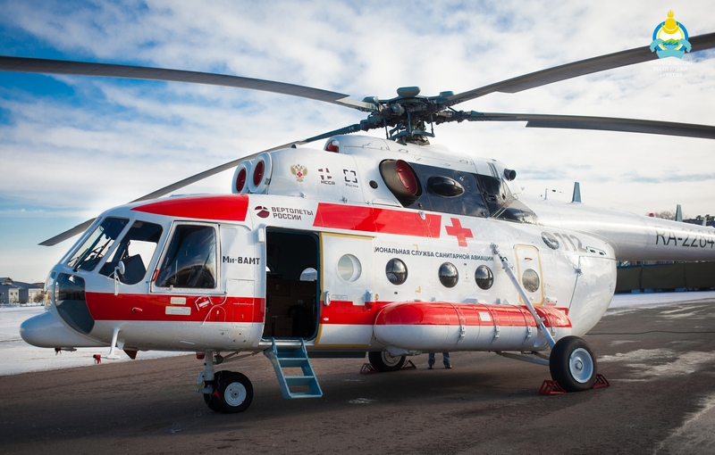 У-УАЗ передал Национальной службе санитарной авиации четыре вертолета