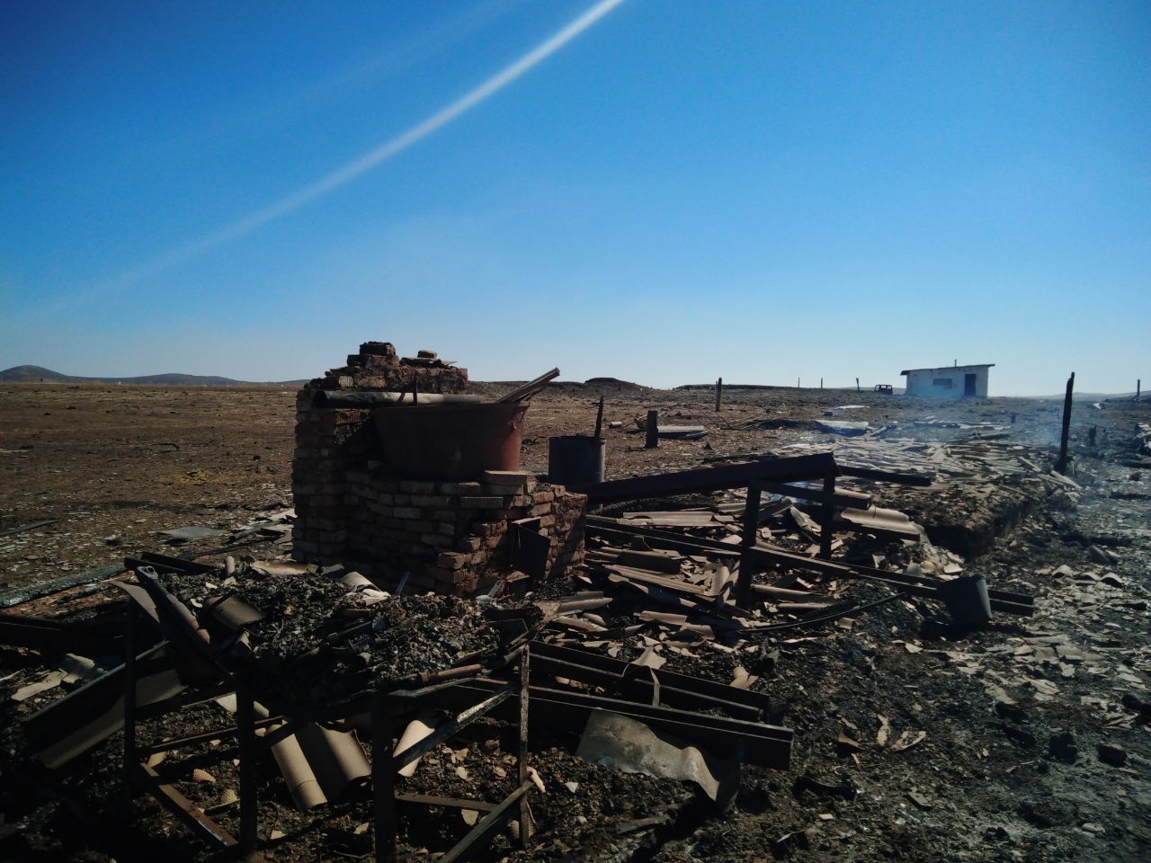 В Забайкалье на месте деревень остались огромные пепелища