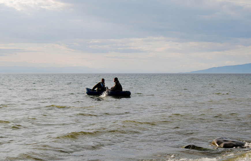 Рыбаки на Байкале. Бурятия